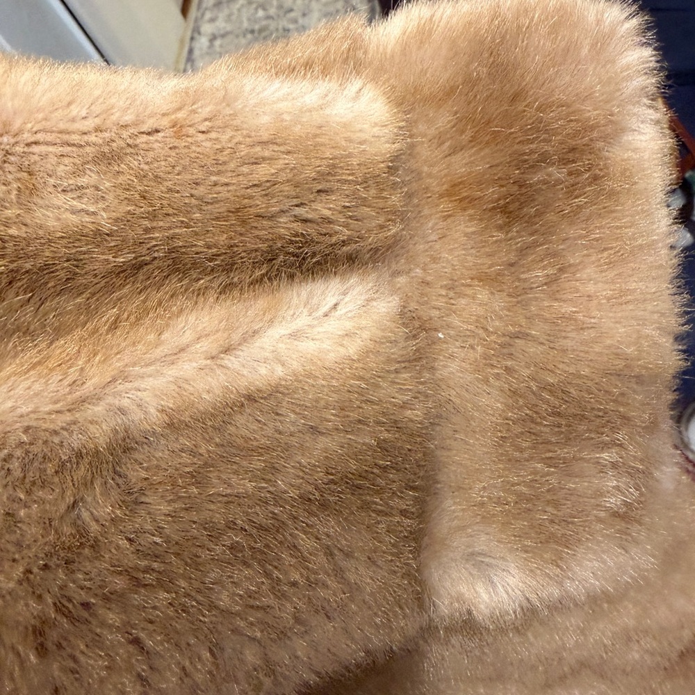 Elegant Tan Teddy Jacket - Picture 8 of 9